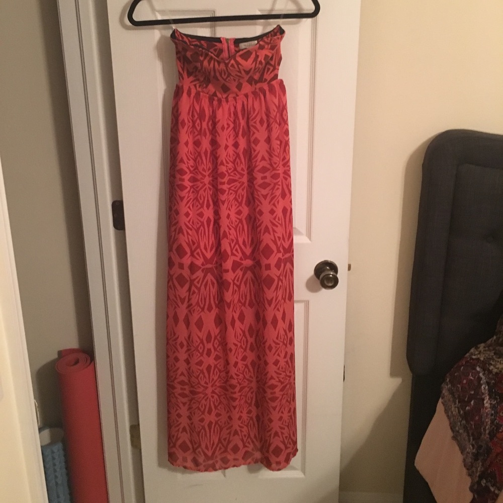 Patterned Maxi Dress - image 1